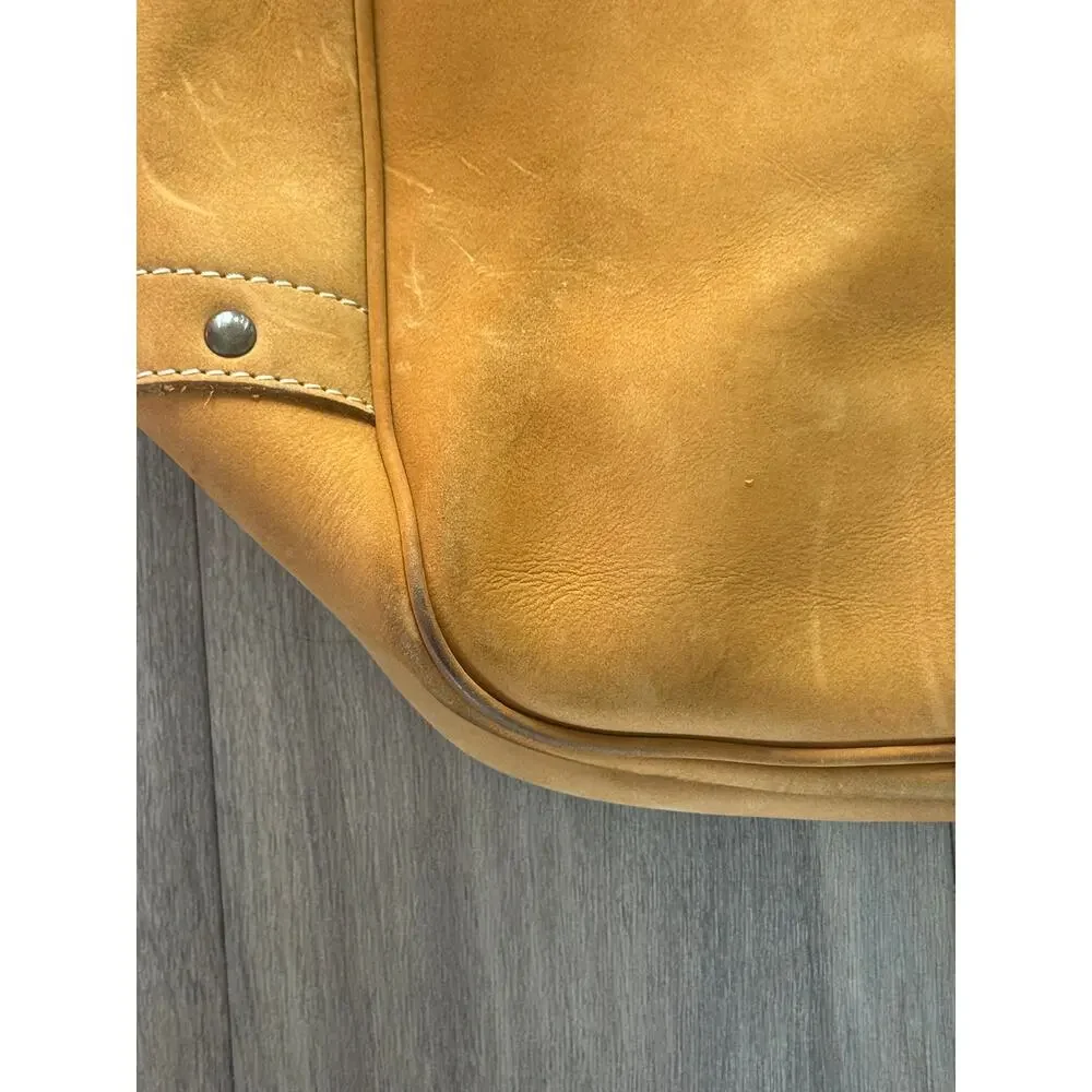 J. Peterman Company Leather Flap Tote/Messenger Bag